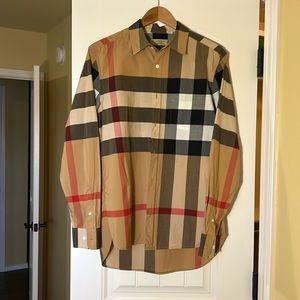 Checked Cotton-Poplin shirt by Burberry